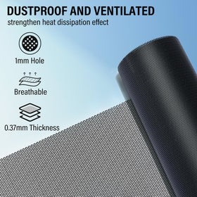 Nanningo 1mm mesh blocks dust and lint while preserving airflow.