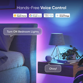 Nanoleaf Essentials bulb offering voice-control ready for hands-free operation.