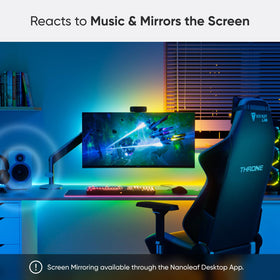 Nanoleaf Essentials lightstrip shows a rich gradient with multiple color zones.