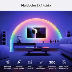 Nanoleaf Essentials inline controller for quick brightness and scene adjustments.