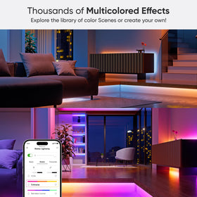 Screen mirror reflects on-screen colors onto the Nanoleaf Essentials strip.
