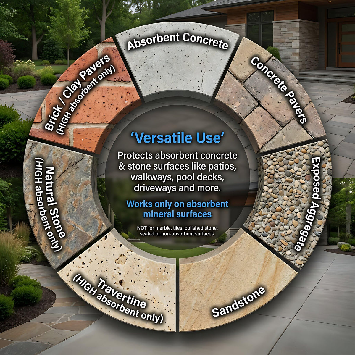 Nanoprotect coverage rate varies with surface absorbency during wet-on-wet application.