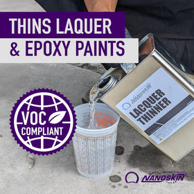 Nanoskin Lacquer Thinner used to clean spray guns and equipment.