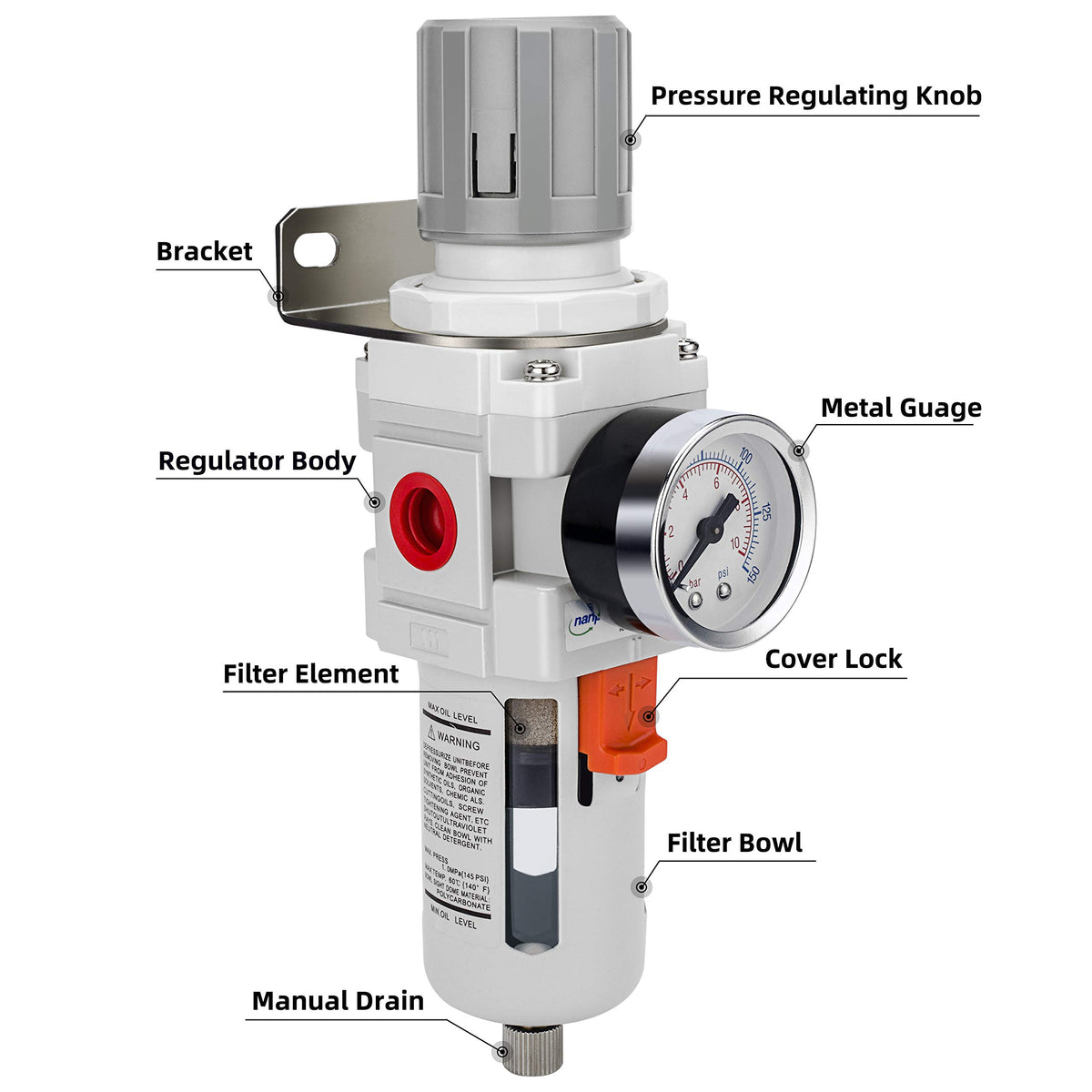 NANPU 5 micron brass filter element for efficient filtration