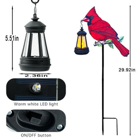 Nanzhujin cardinal outdoor LED lights provide subtle night glow along pathways.