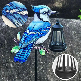Nanzhujin two-pack solar lanterns ready for easy ground placement in any yard.
