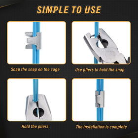 NAOEDEAH hog ring pliers with a non-slip grip.