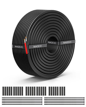 NAOEVO 10 AWG wire outer view with rugged PVC jacket for durability