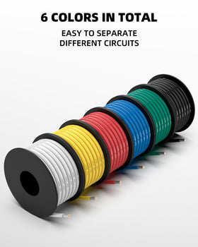 NAOEVO 12 AWG silicone wire blue spool for model and hobby builds.