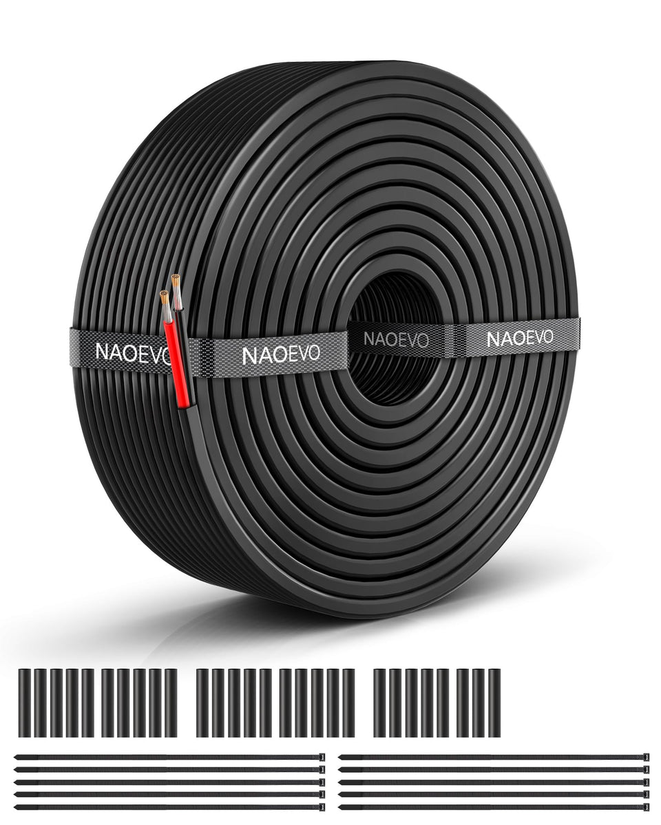 NAOEVO 14 AWG wire coil for versatile low-voltage projects and easy handling