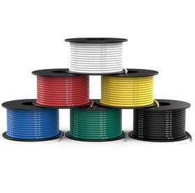 NAOEVO 14 AWG silicone wire red spool enables flexible power connections in DIY projects