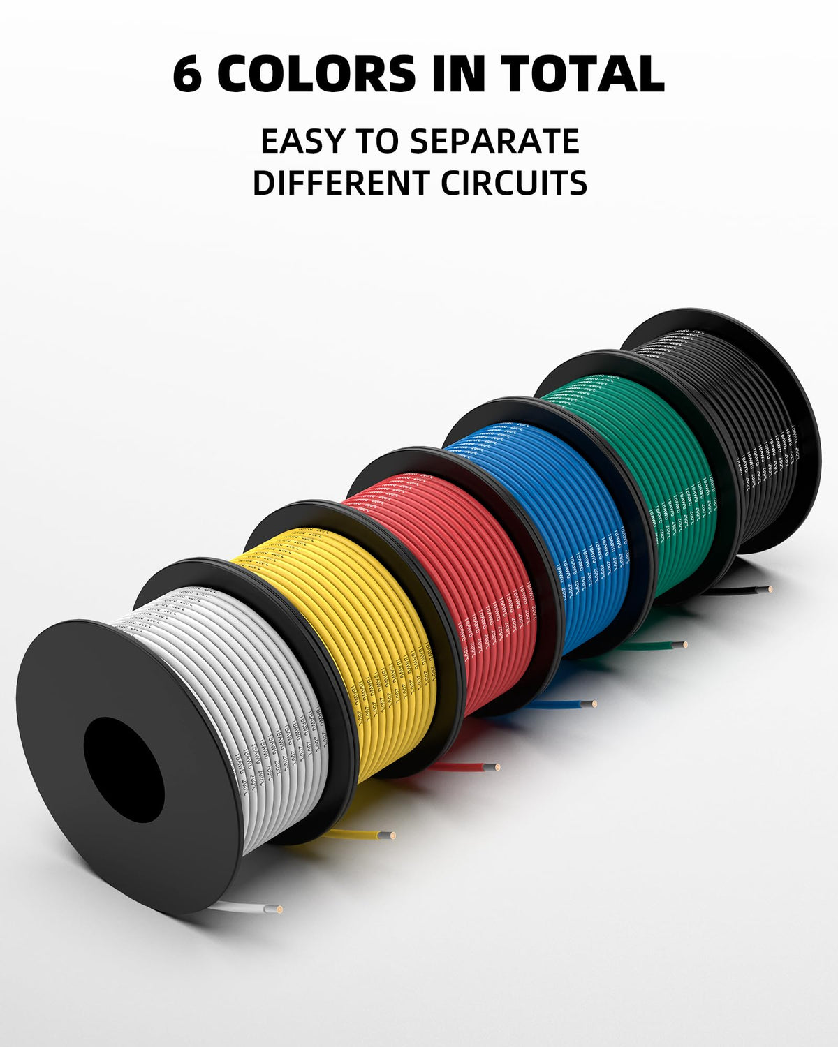 NAOEVO 18AWG silicone wire in blue suitable for hobby electronics wiring
