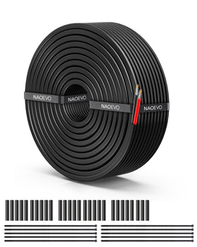 NAOEVO 18AWG wire coil showing flexibility for tight spaces