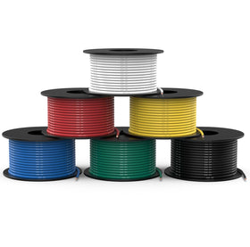 NAOEVO 20 AWG silicone wire red spool for flexible hobby and automotive wiring