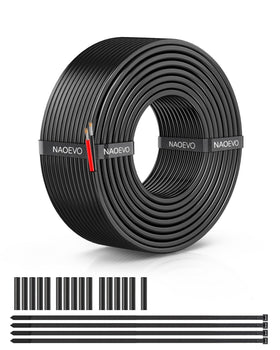 NAOEVO 20 AWG wire with a flexible outer jacket for tight-space installations.