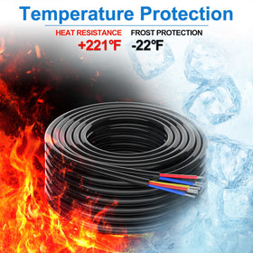NAOEVO flexible 4-conductor wire bends easily for tight installations