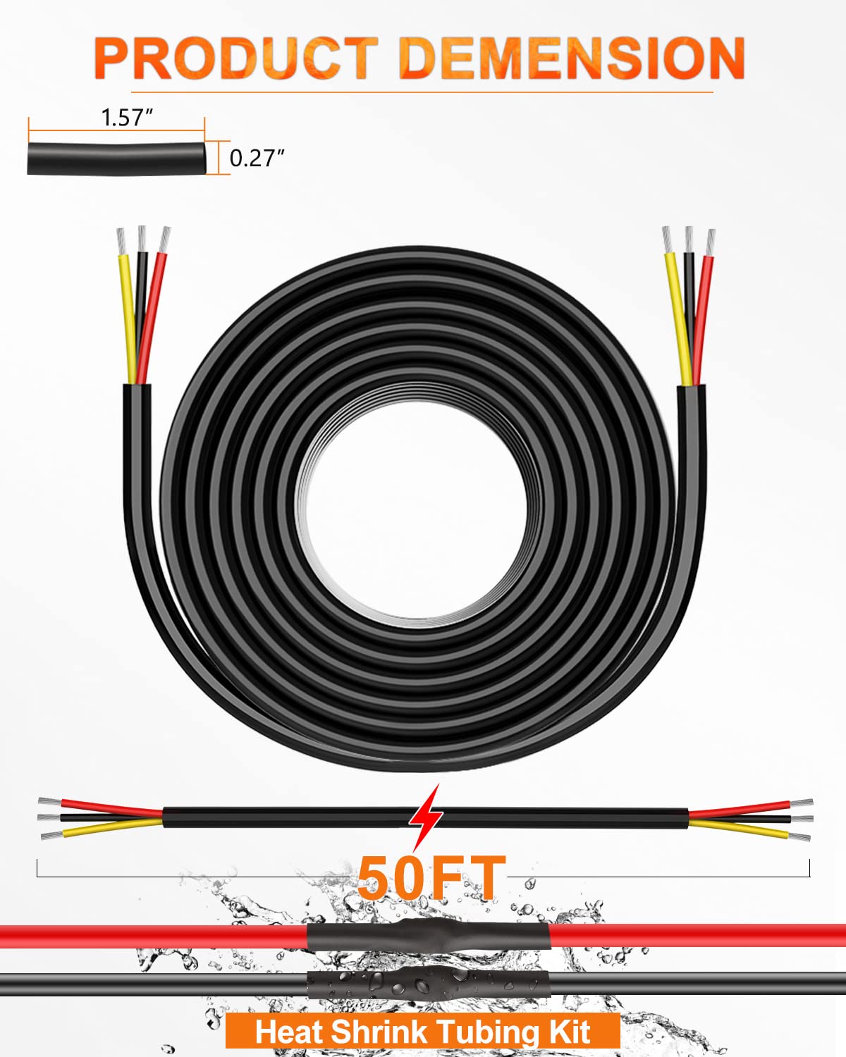 NAOEVO VW-1 flame retardant wire suitable for exposed installations
