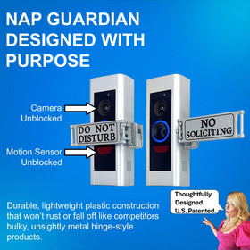 Nap Guardian blank sign with included markers for custom messages.