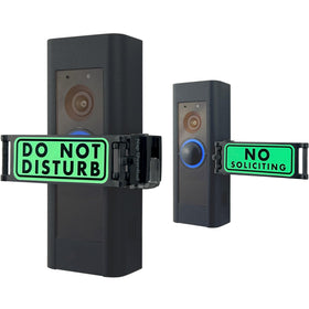 Nap Guardian doorbell cover for Ring and Video Doorbells blocking ringing while keeping camera view clear.