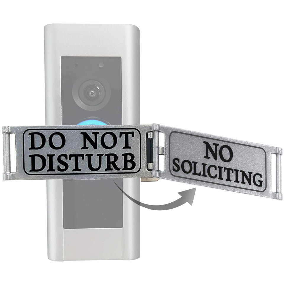 Nap Guardian doorbell cover on a Ring device blocks pressing while keeping camera visible.