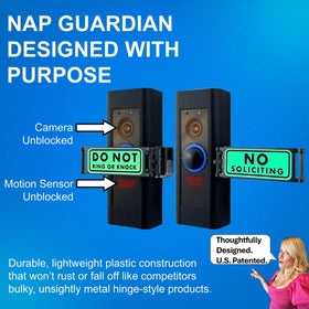 Glow-in-the-dark stickers boost visibility for nighttime notifications.