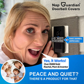 Nap Guardian rotating signs show DO NOT DISTURB or NO SOLICITING to reduce interruptions.