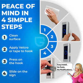 Nap Guardian universal-fit design accommodates Ring and video doorbells.