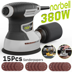 Narbell sander kit includes 15 discs for immediate project work
