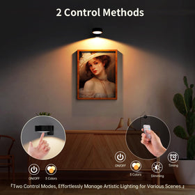Narotood picture lights provide smooth dimming from 10% to 100%