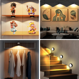Narotood picture lights use rechargeable battery, reducing disposable battery waste