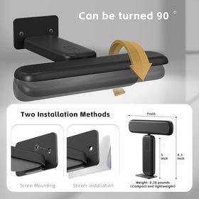 NARUNDREN 2 Pack adhesive mounting enables drill-free wall installation