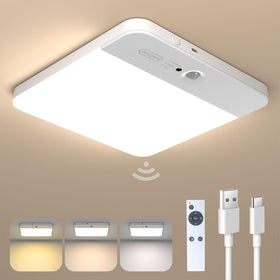 Narundren rechargeable motion sensor light in closet with soft, even illumination