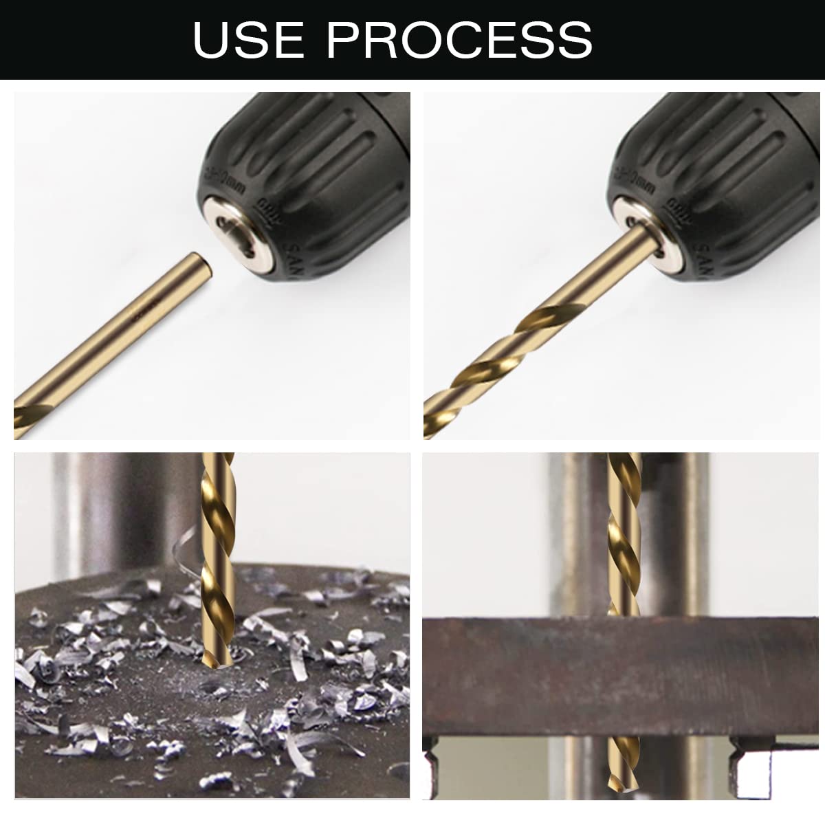 Narwhal 7/32 cobalt drill bits ideal for stainless steel and hardened alloys.