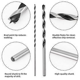 Narwhal brad-point tip ensures smooth entry and clean holes.