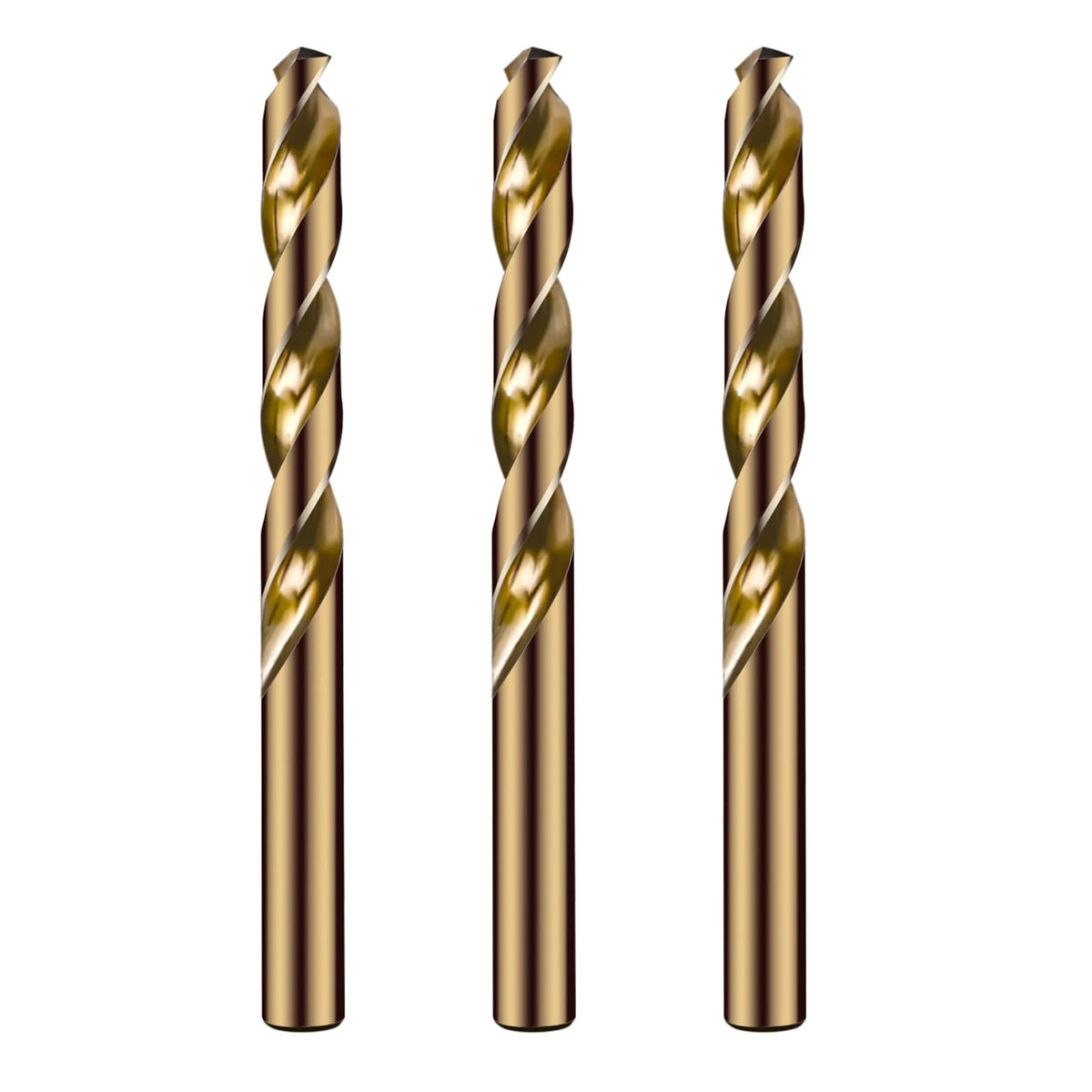 Narwhal M35 cobalt drill bits with 135-degree split point for easier penetration.
