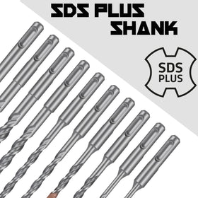 Narwhal masonry bits drilling brick with precise 1/4 inch size.