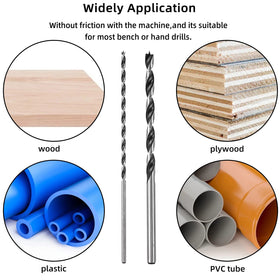 Narwhal wood drill bits reduce chipping and splintering on natural and engineered wood.