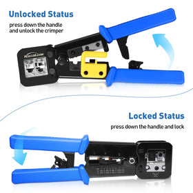 NataLink ergonomic anti-slip handle supports comfortable crimping sessions.