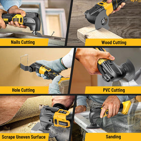 NATBEESY 23 piece accessory kit supports cutting, sanding, and finishing jobs