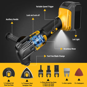 NATBEESY built in LED light improves visibility for precise cuts