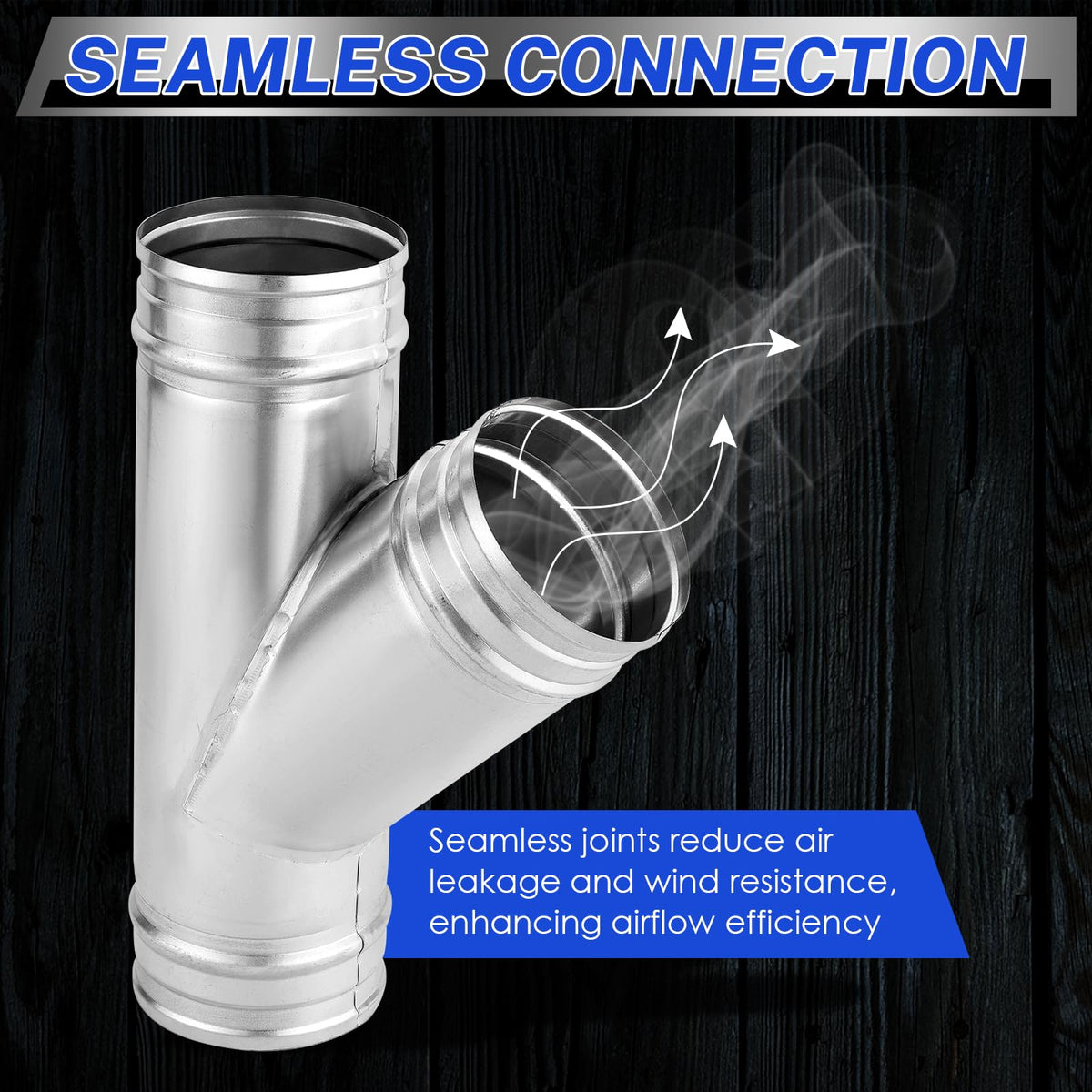 NATGAI easy install duct connector for quick setup with hose clamps