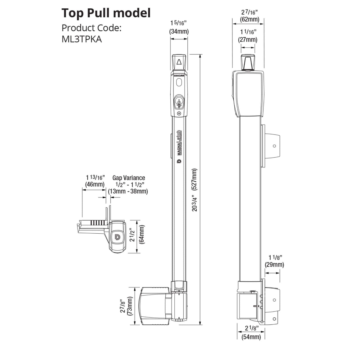 National Hardware adjustable magnetic catch aligns gates after settling for consistent latching.