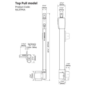 National Hardware adjustable magnetic catch aligns gates after settling for consistent latching.