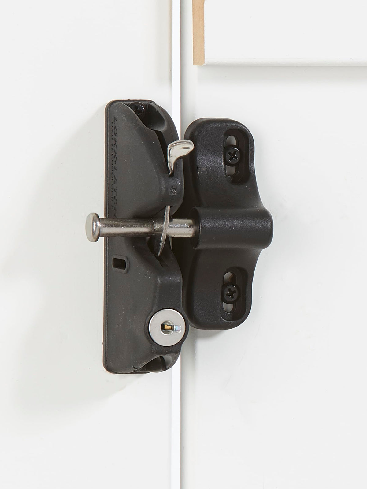National Hardware LokkLatch exterior key entry provides controlled access