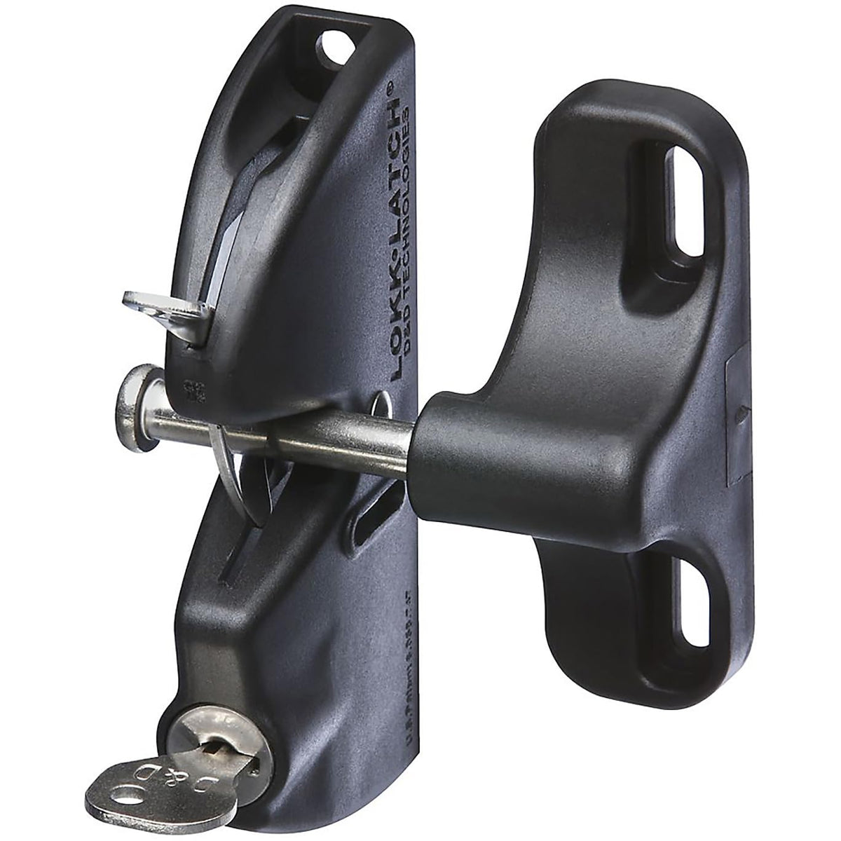 National Hardware LokkLatch keyed gate latch securing pool gates