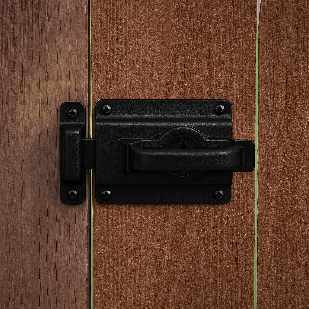National Hardware N101-576 with black finish for a durable shed look