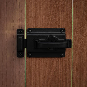 National Hardware N101-576 with black finish for a durable shed look