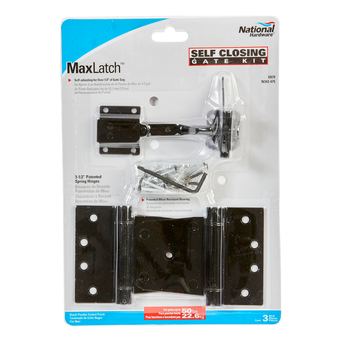 National Hardware N343-475 gate latch for secure closure