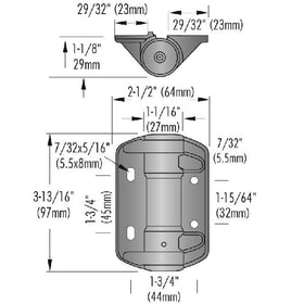 National Hardware N346-206 55-lbs load capacity handles medium gates securely.