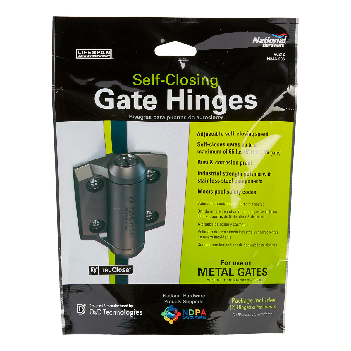 National Hardware N346-206 durable polymer construction resists rust and staining in all weather.